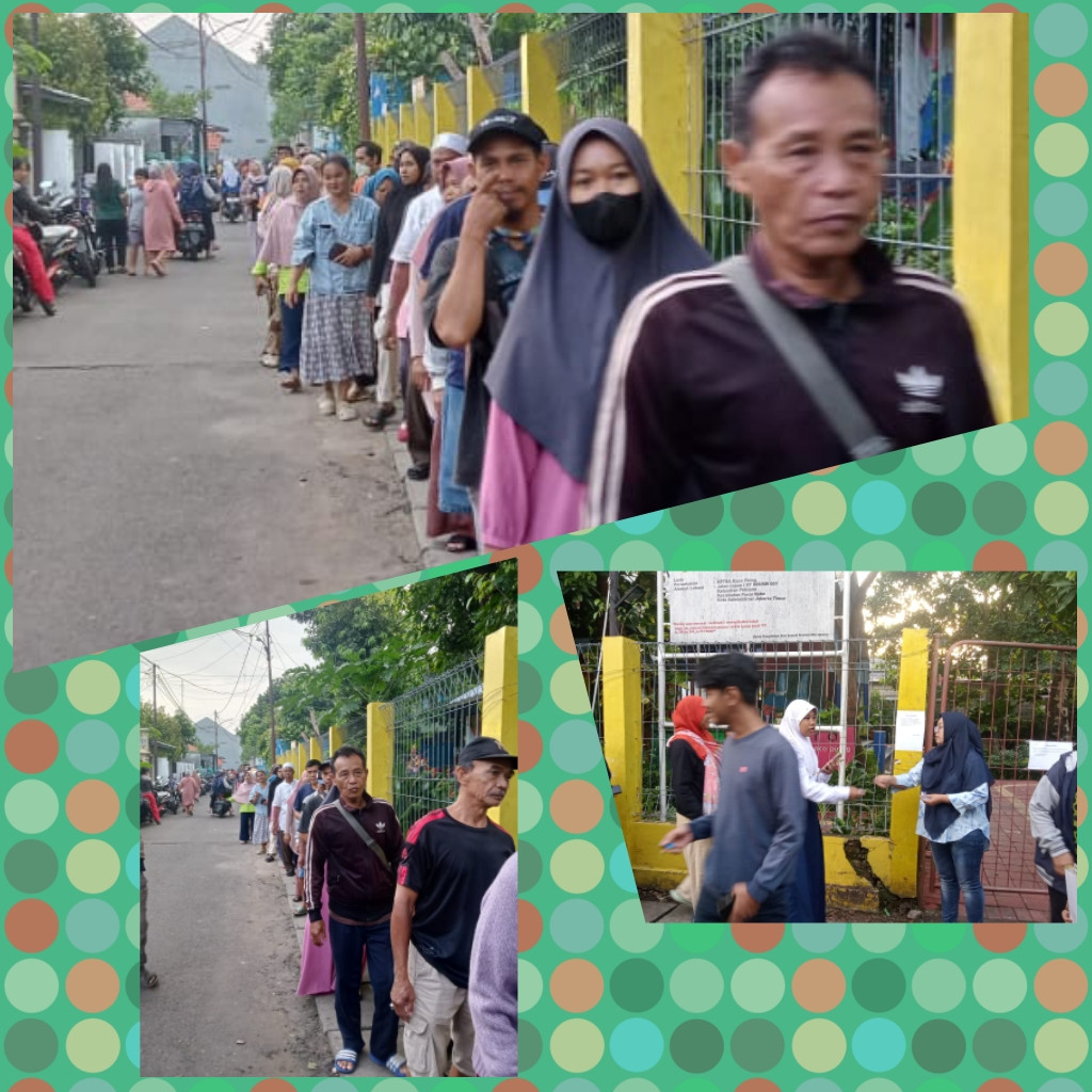 PEMBAGIAN NOMER ANTRIAN PANGAN BERSUBSIDI