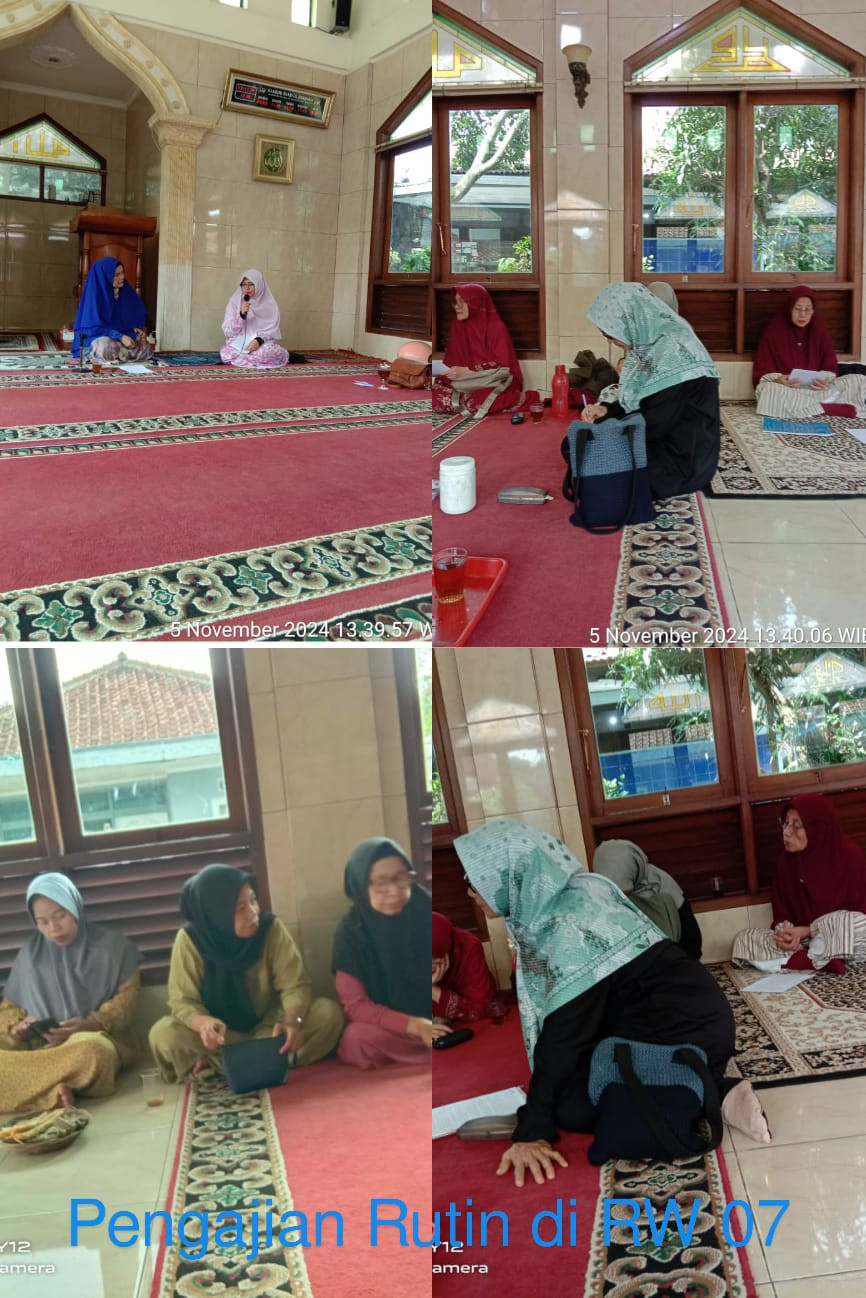 pengajian rutinan rw07
