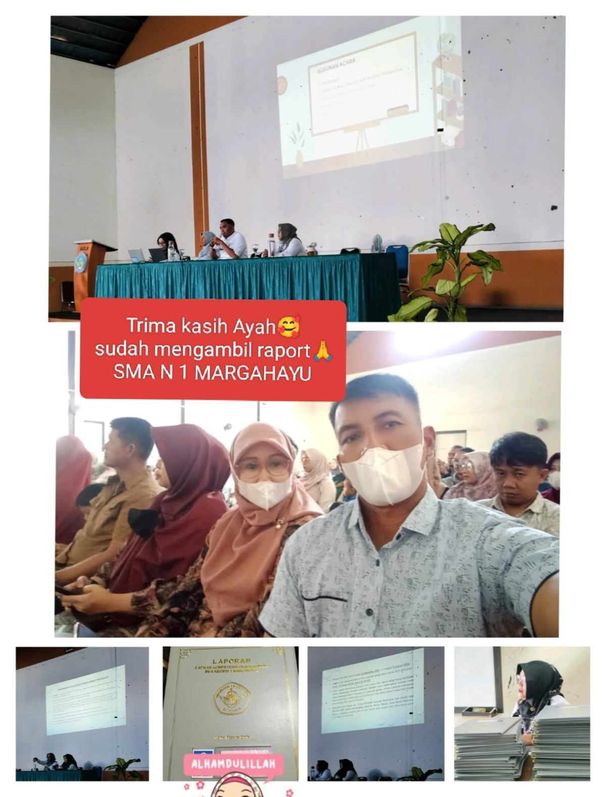 Ayah mengambil Raport