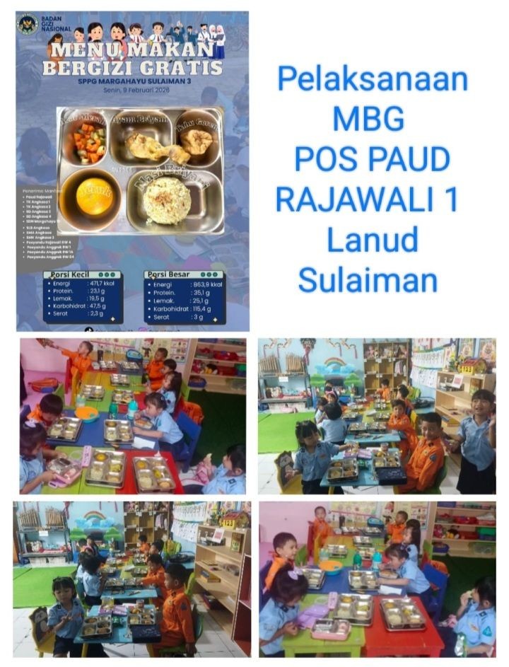 Pembagian MBG anak PAUD