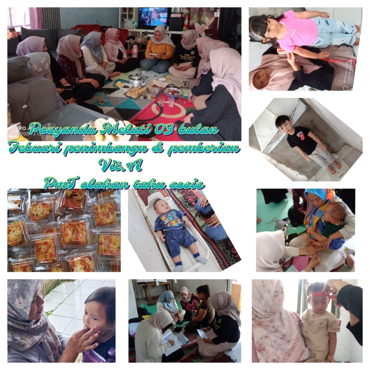 Melakukan pembinaan posyandu