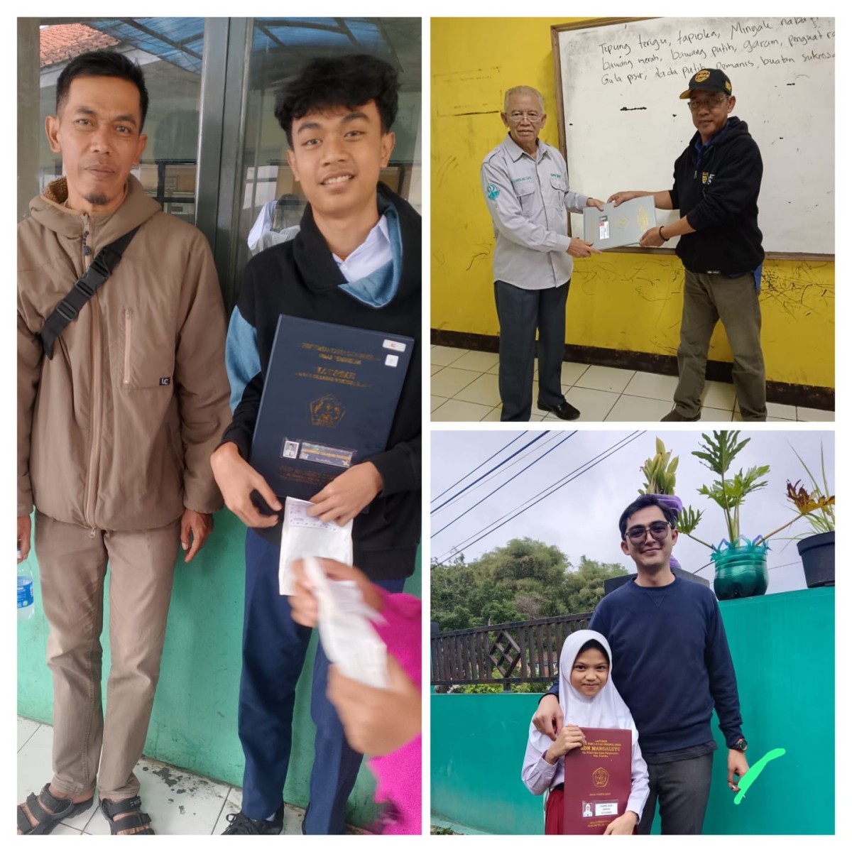 Gerakan ayah mengambil Raport