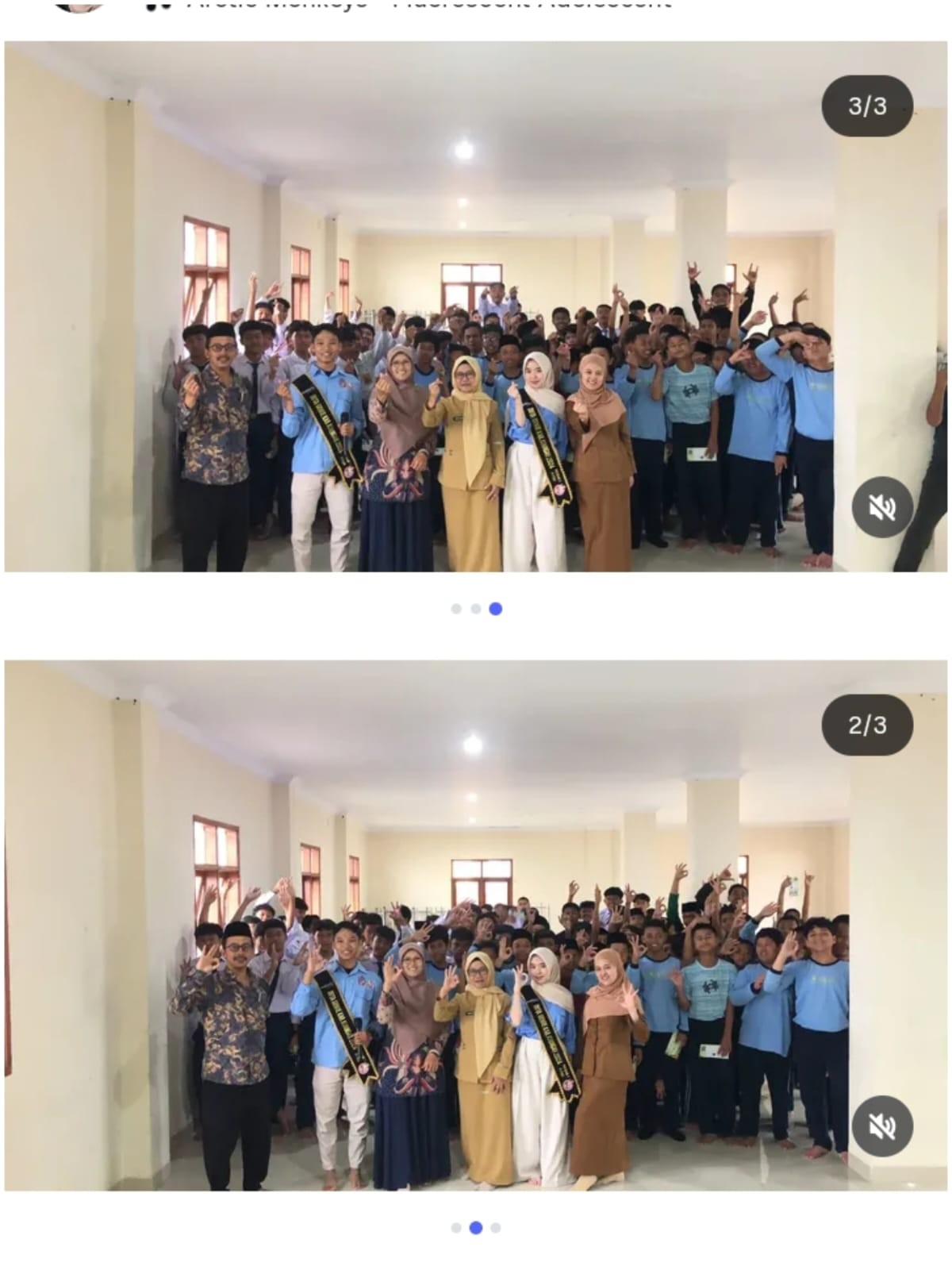 Melakukan fasilitasi INI GENTING dan sosialisasi GATI pada remaja putra SMP dan SMA Binaul Ummah