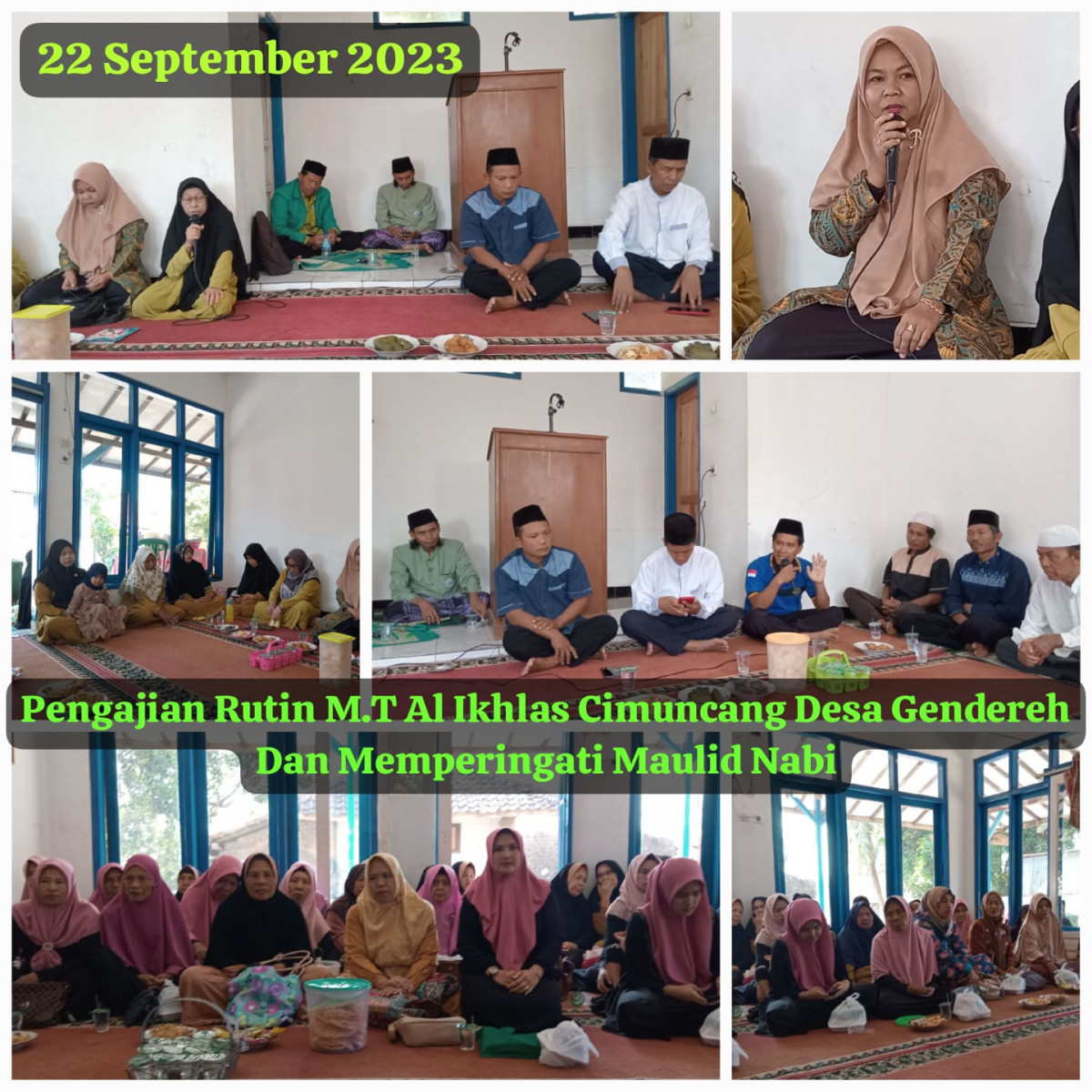 Pengajian rutin dan peringatan Maulid Nabi Muhammad SAW