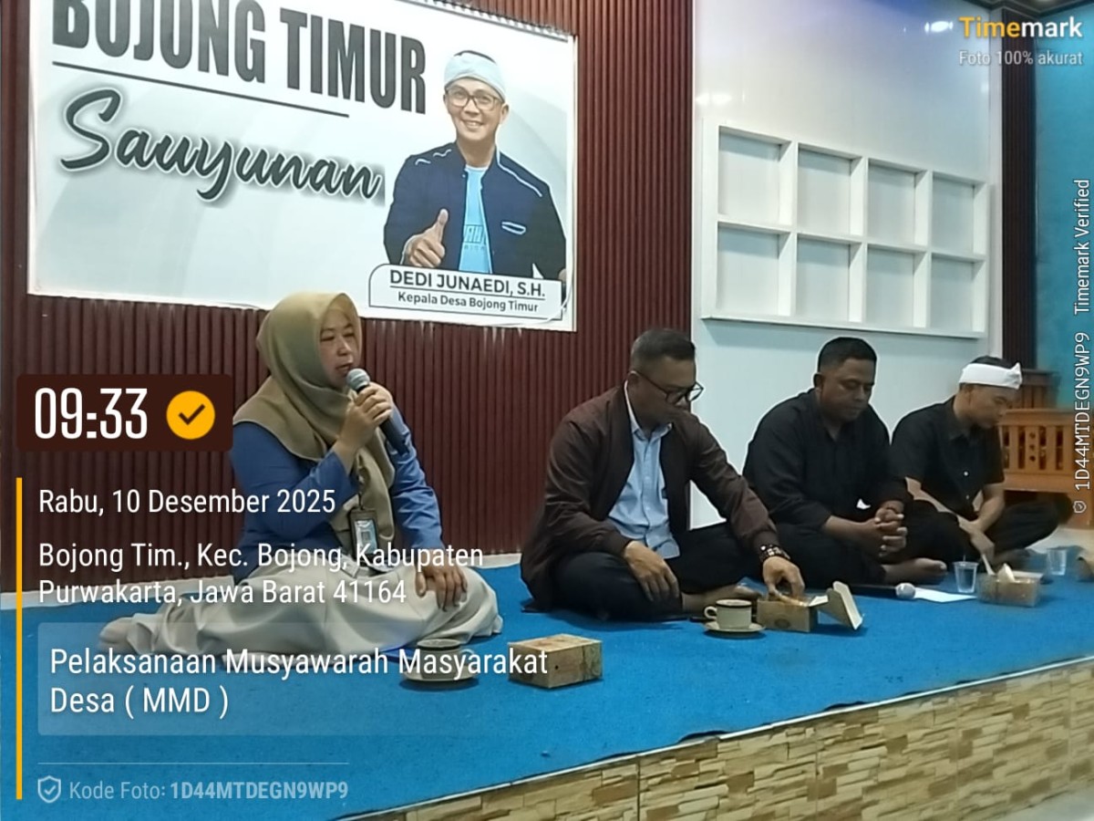 Pelaksanaan Musyawarah Masyarakat Desa (MMD)