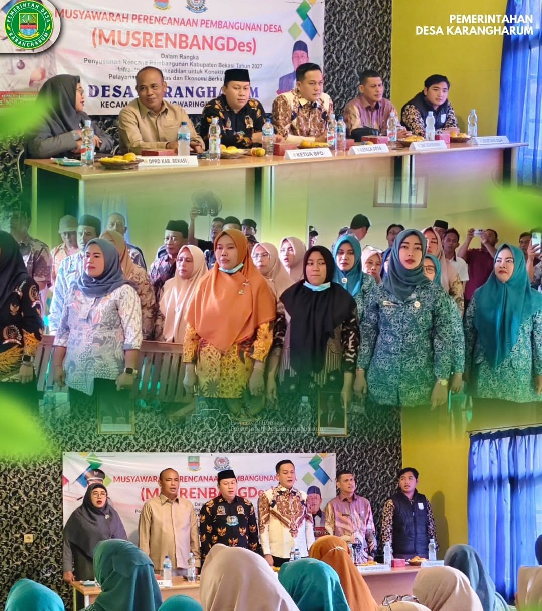 Mengikuti MUSRENBANGDes dan kunjungan kerja dari pihak Tim "World Bank atau :Bank Dunia"