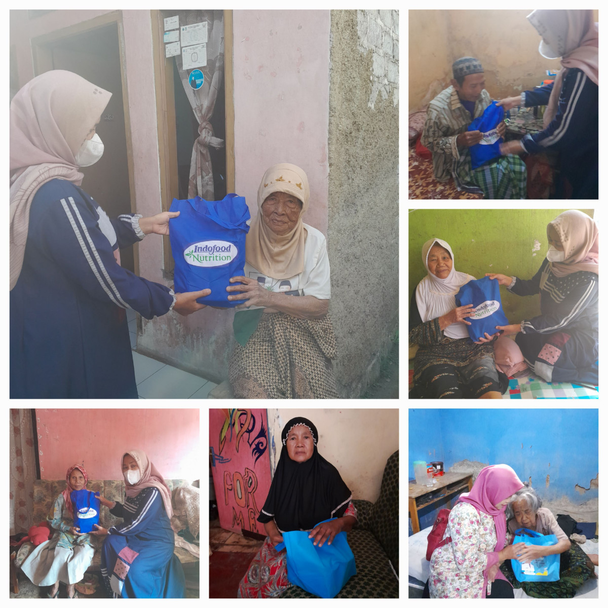 Santunan kepada para lansia sekaligus ada program pemberian makanan tambahan dari Desa Mekarsari