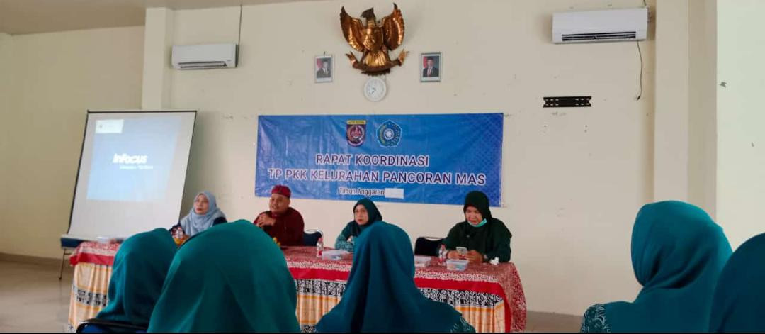 Rakor TP PKK Kelurhan Pancoran Mas