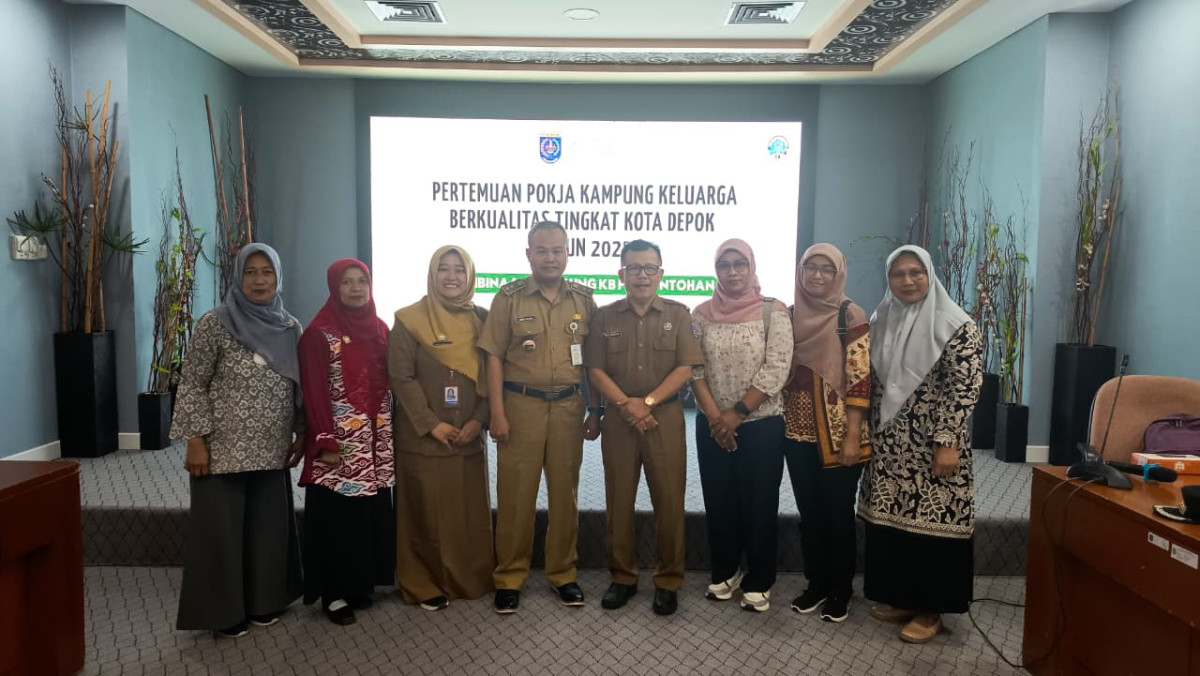 Pertemuan Pokja Kampung KB dalam peningkatan kampung KB percontohan tingkat kota Depok