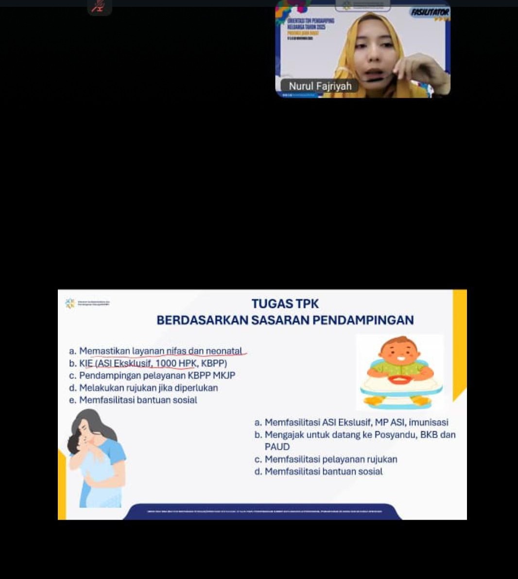 Zoom Meet Orientasi TPK tahun 2025