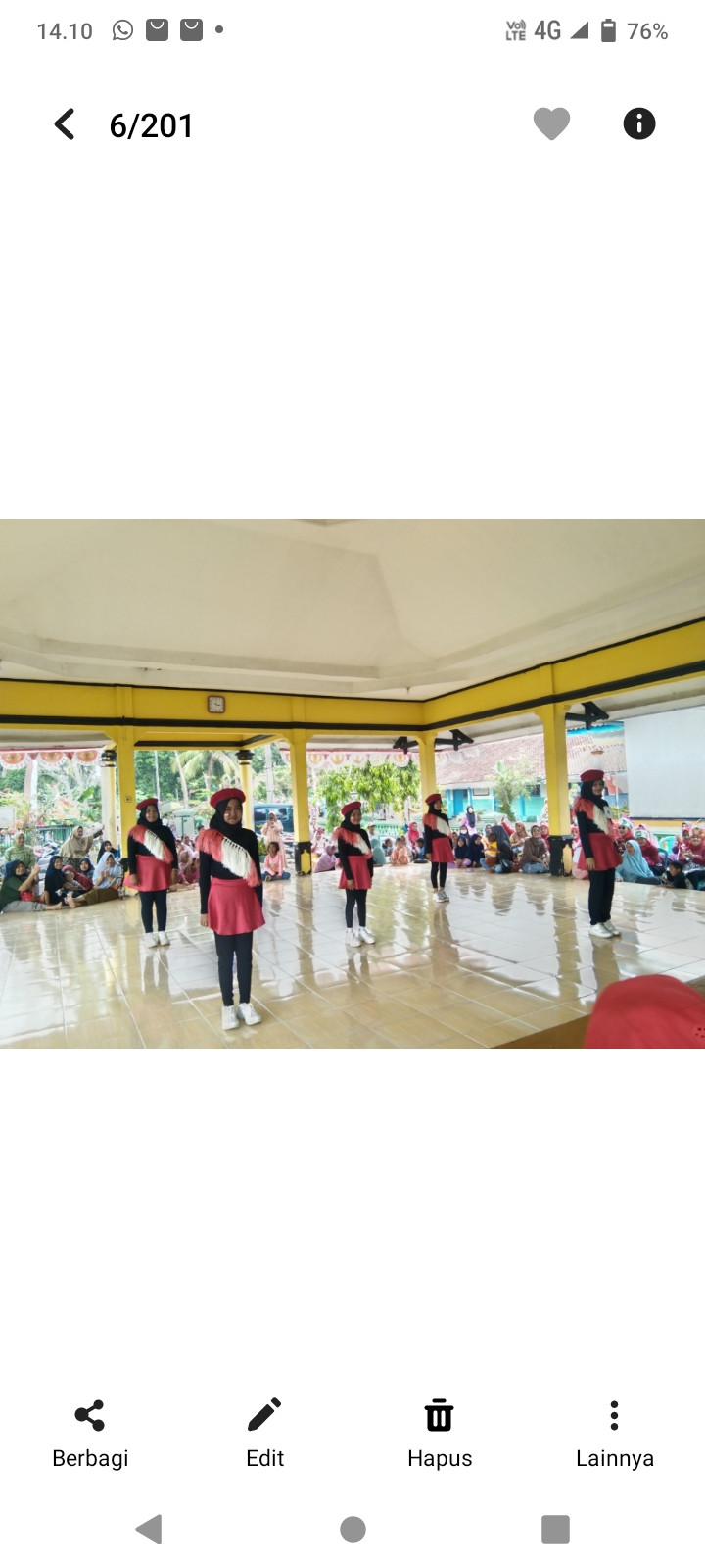 Lomba senam SKJ Anak SD