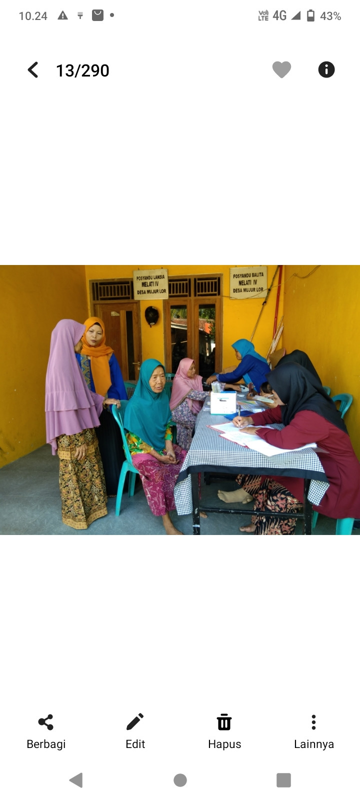 Posyandu lansia melati 4 rw 3