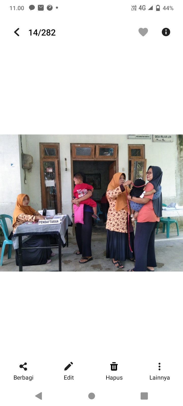 Posyandu Balita melati 2 rw 1