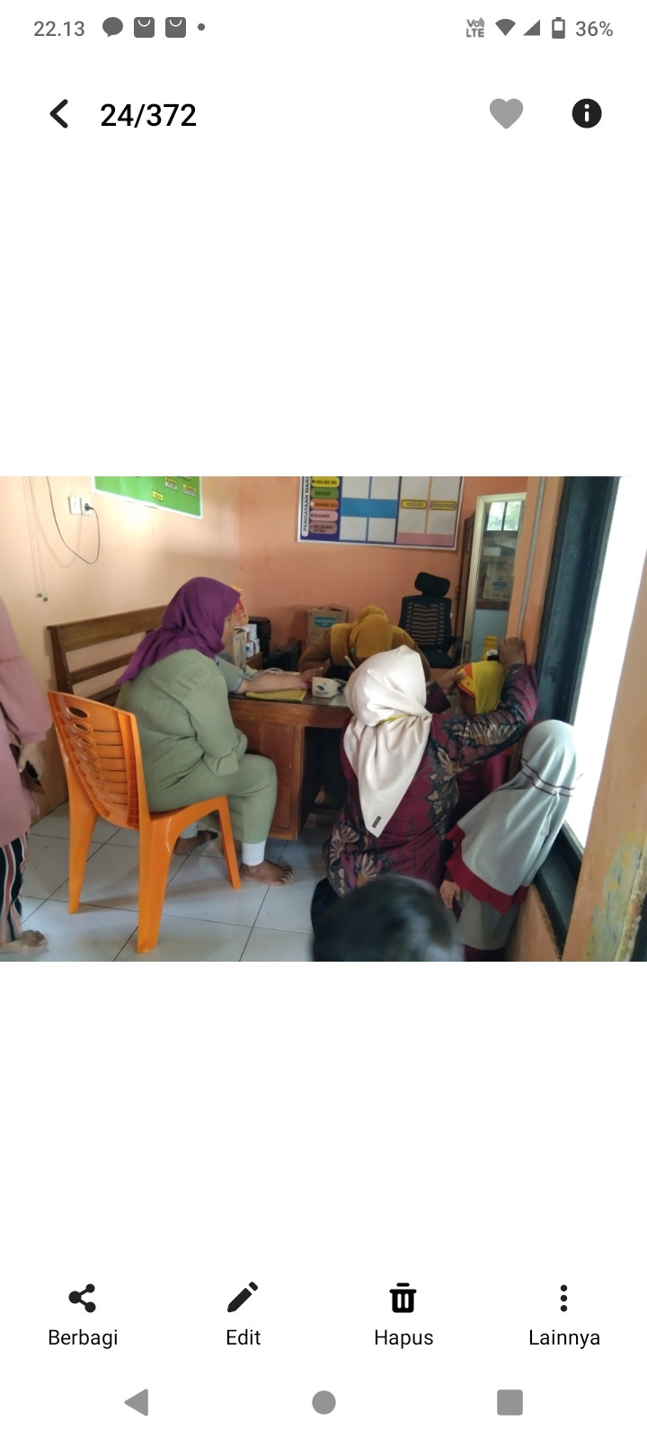 Pemeriksaan rutinan hri selasa