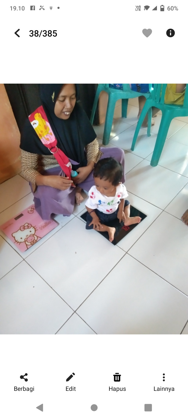 Pemantauan TB,BB dan pemberian PMT