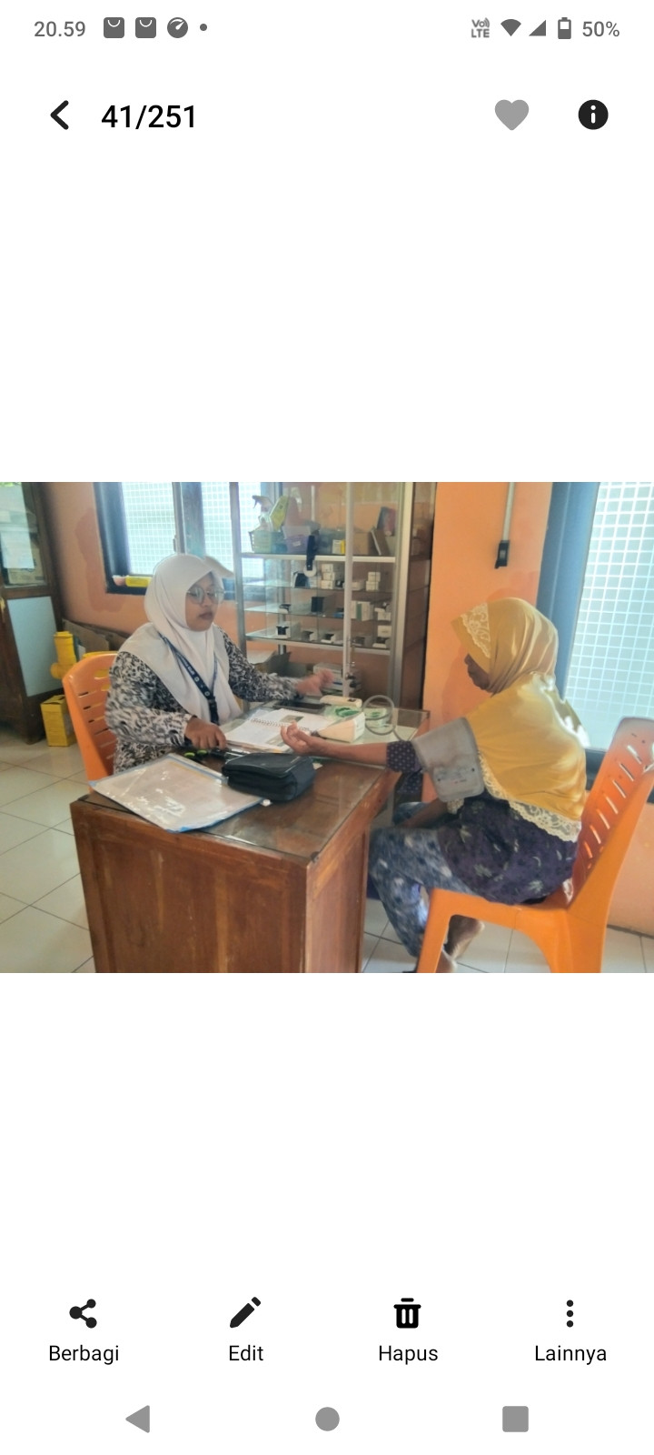 Pemeriksaan rutinan hri selasa