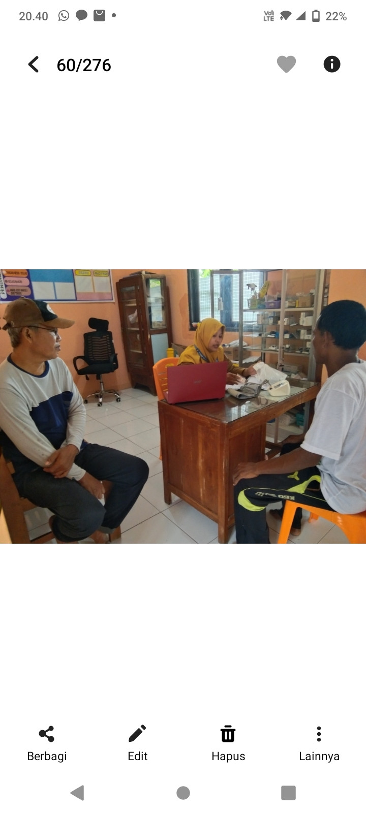 Layanan kesehatan masyarakat setiap hari selasa