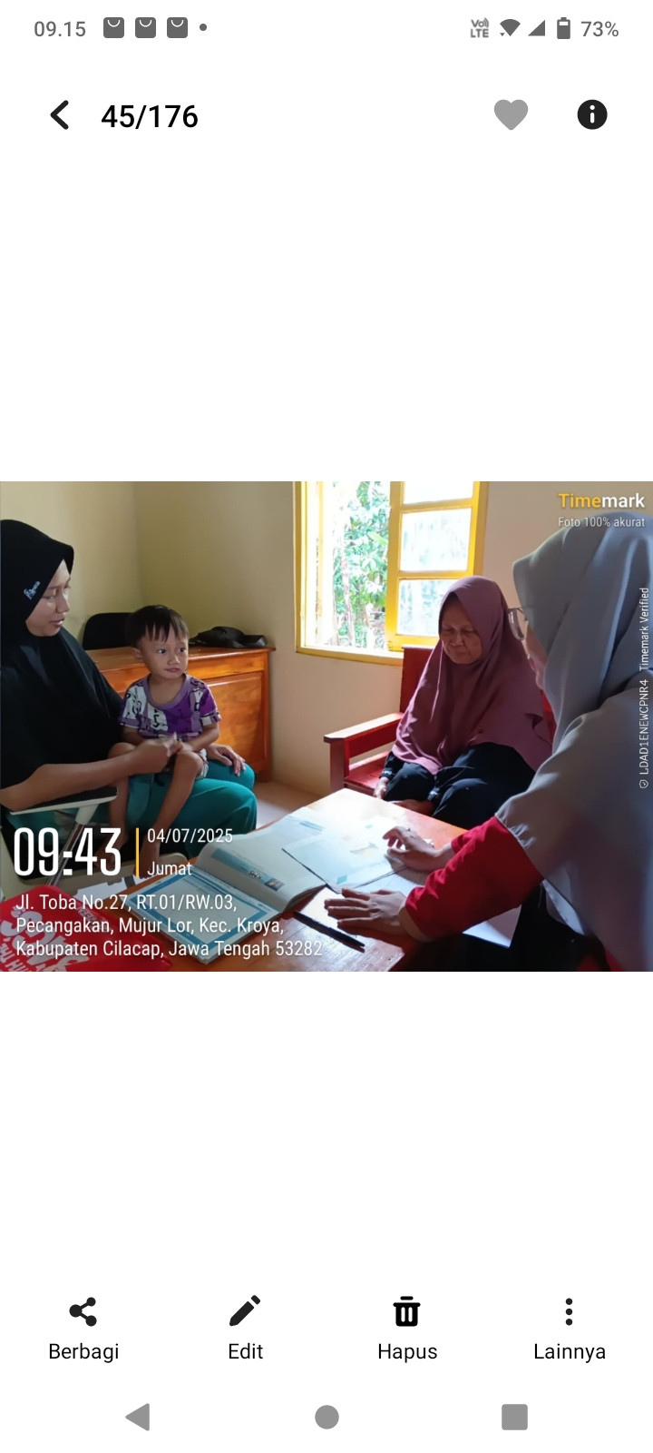 Kunjungan Balita gizi kurang