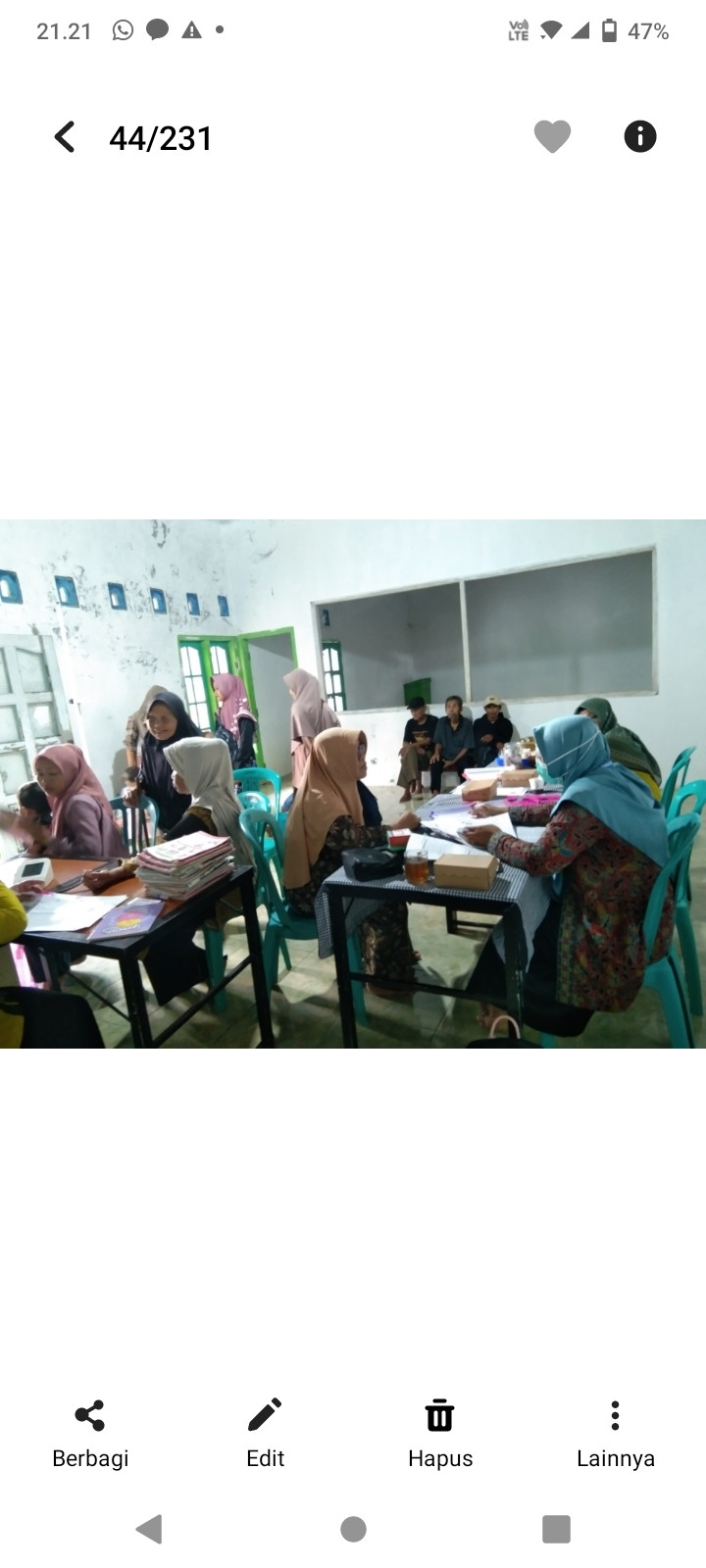 Posyandu Lansia Melati 3 rw 4 penyuluhan kesehatan dari bu bidan