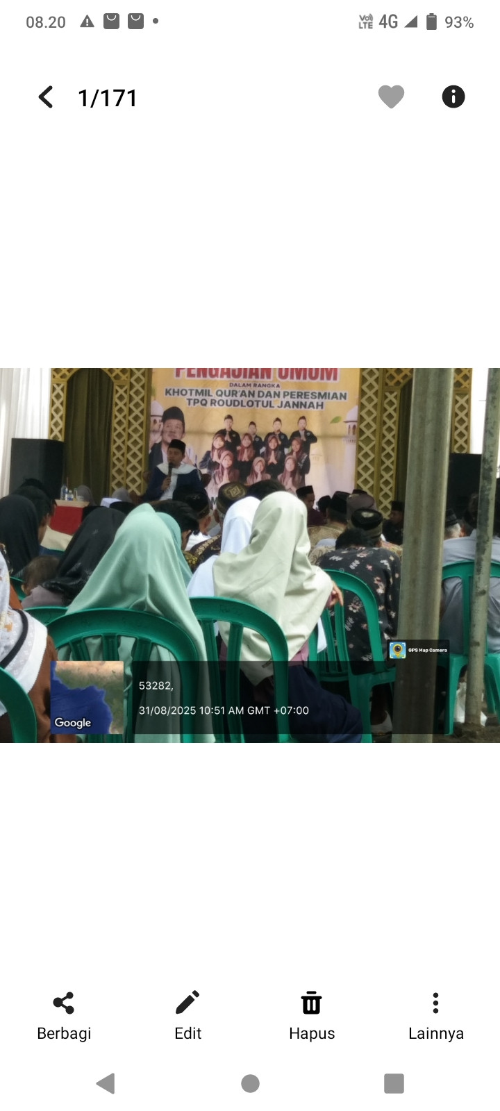 Pengajian Umum dalam rangka khotmil quran dan peresmian tpq Roudlotul jannah desa Mujur Lor