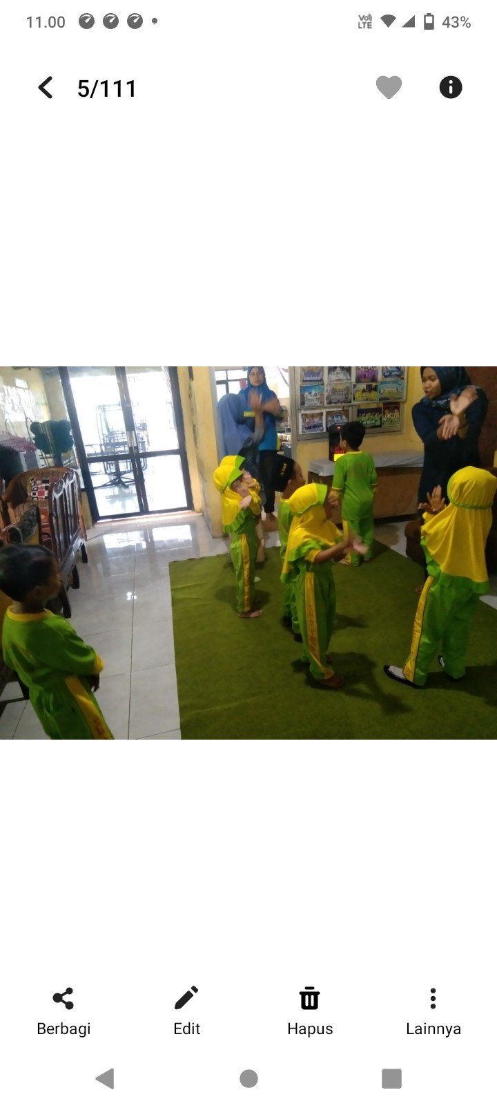 Senam bersama anak paud alfirdaus