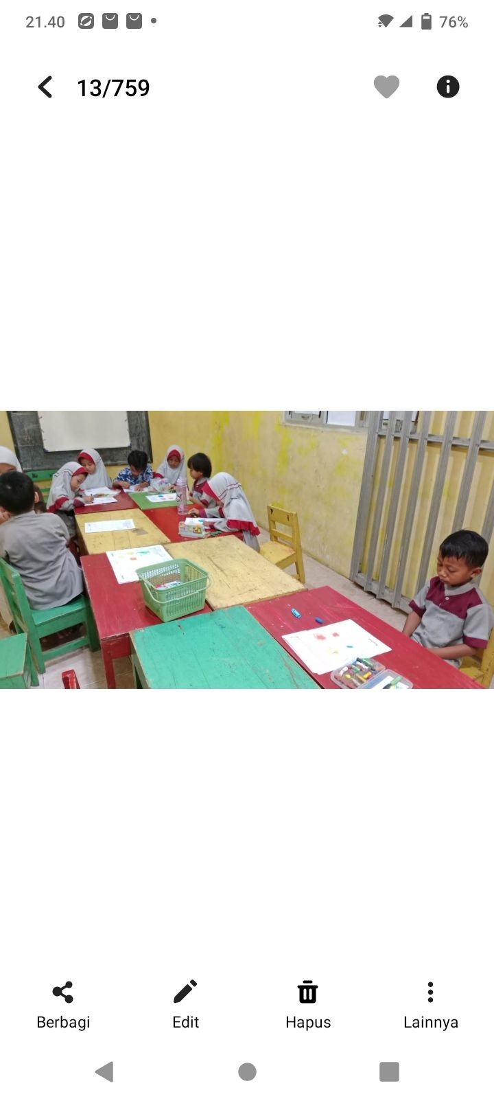 Kegiatan Hari ini Anak Paud