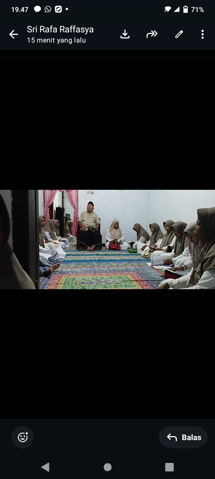 kegiatan yasinan rutin tiap malam jumat