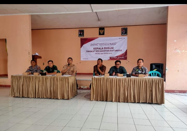 Rakor Kadus se kecamatan Patimuan