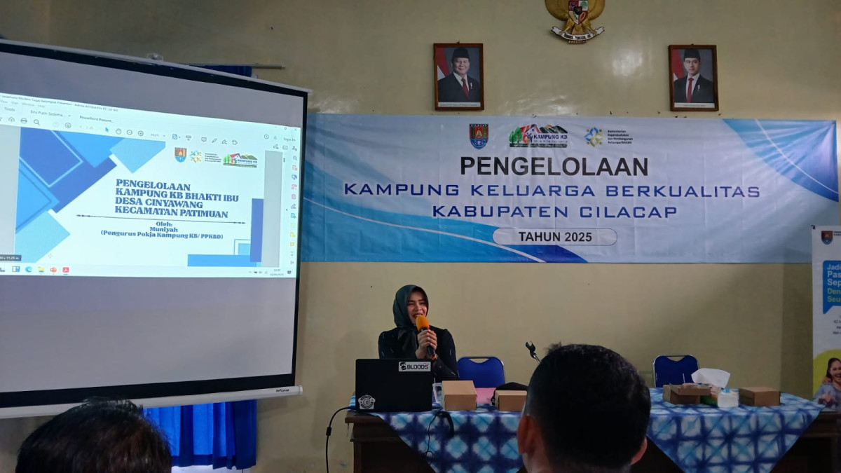 Pemaparan Pokja KKB Desa Cinyawang sebagai Nara sumber sedistrik sidareja