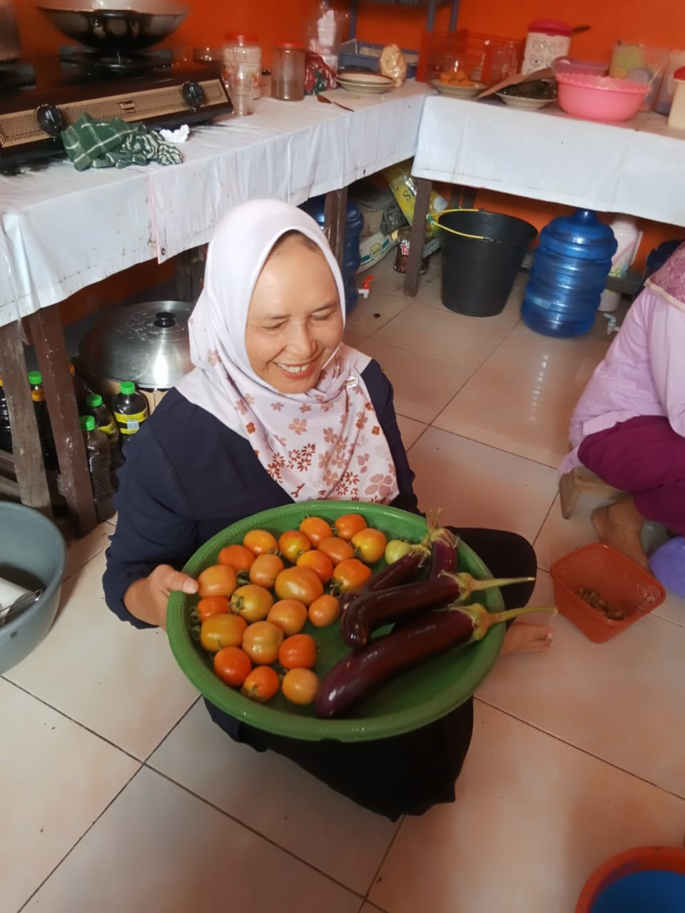 Panen terong dan tomat Kwt desa cinyawang
