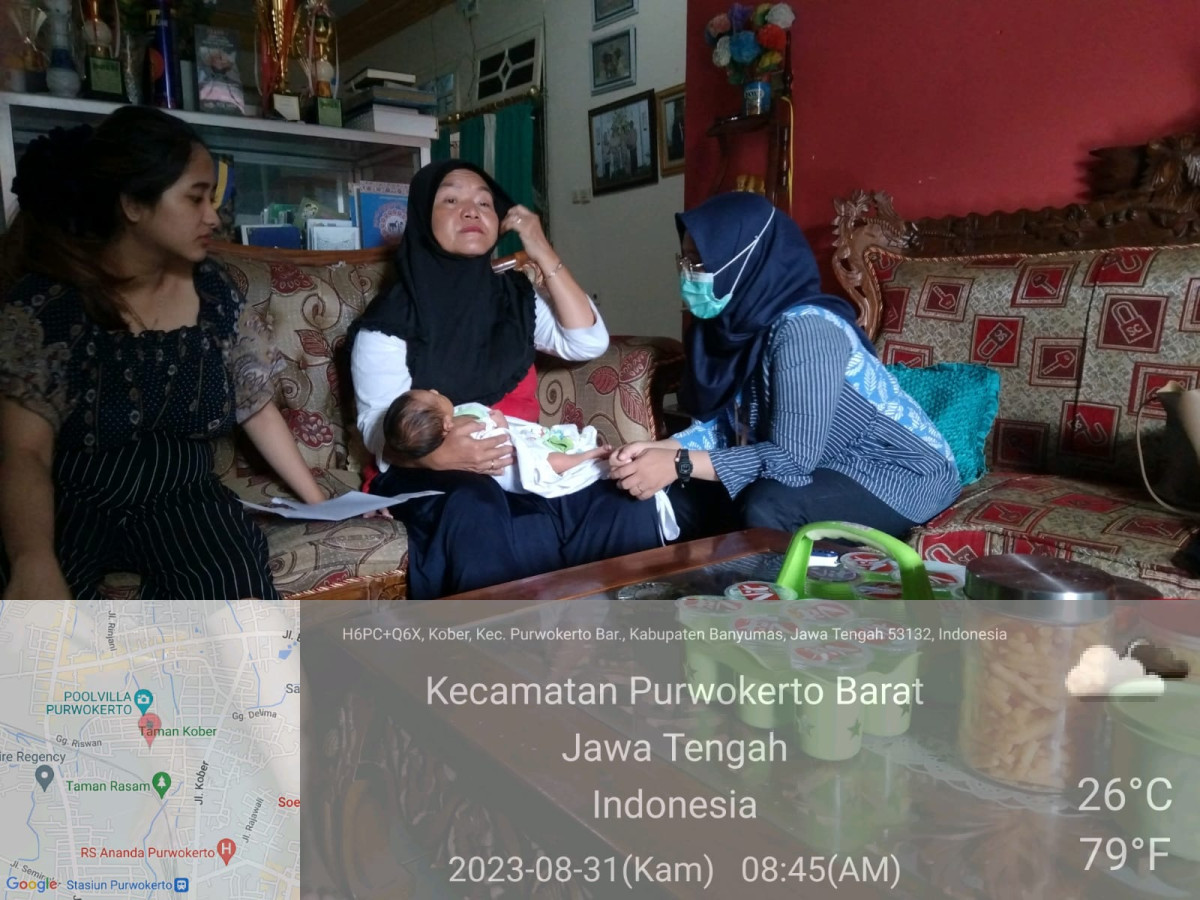 Pendampingan Ibu pasca bersalin oleh kader TPK