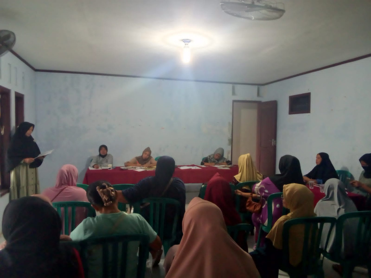Pertemuan pkk rt 1 rw 9