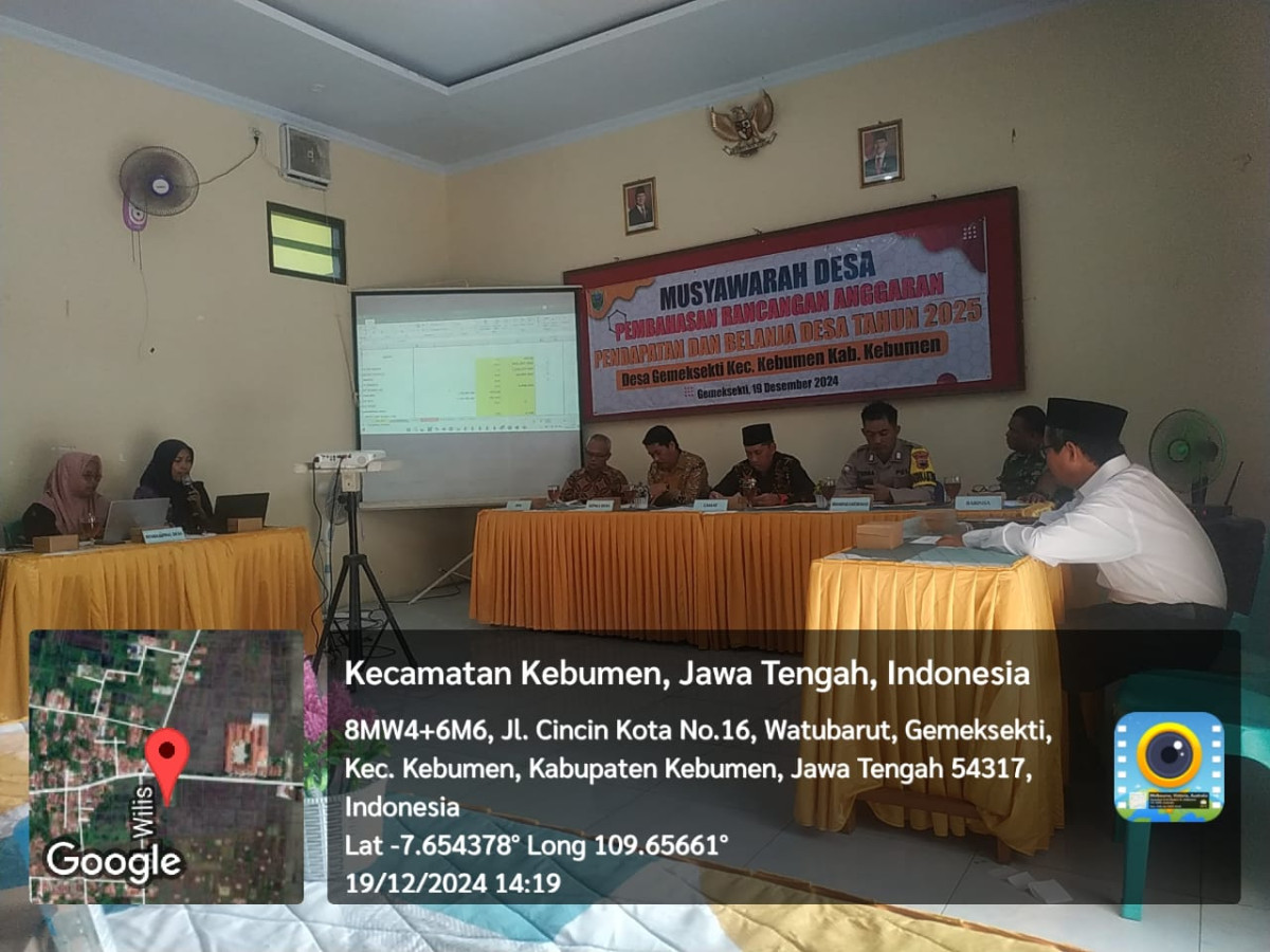 Musyawarah Desa Pembahasan Rancangan APBDes 2025