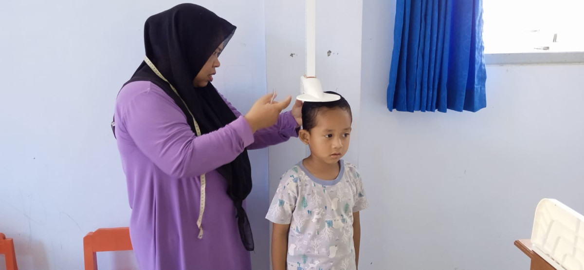Pengukuran dan penimbangan posyandu balita