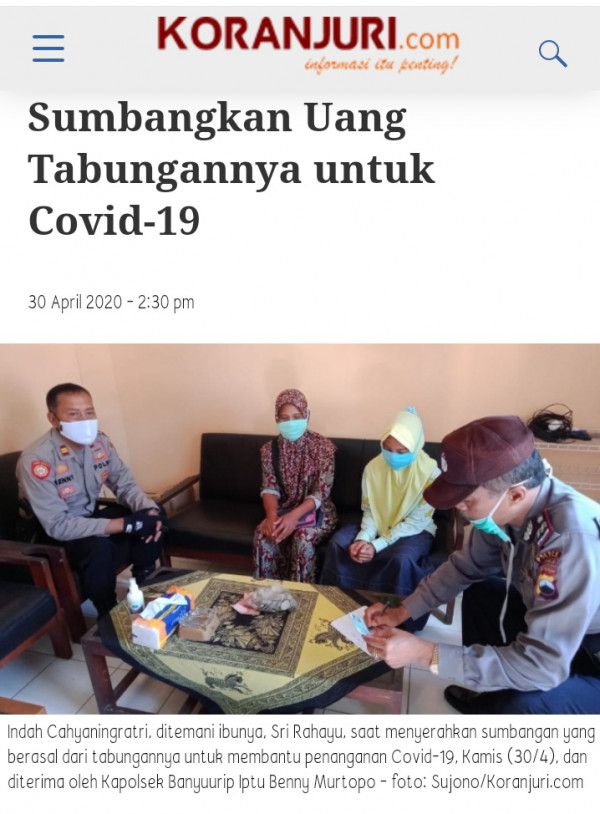 MALAIKAT KECIL DITENGAH PANDEMI