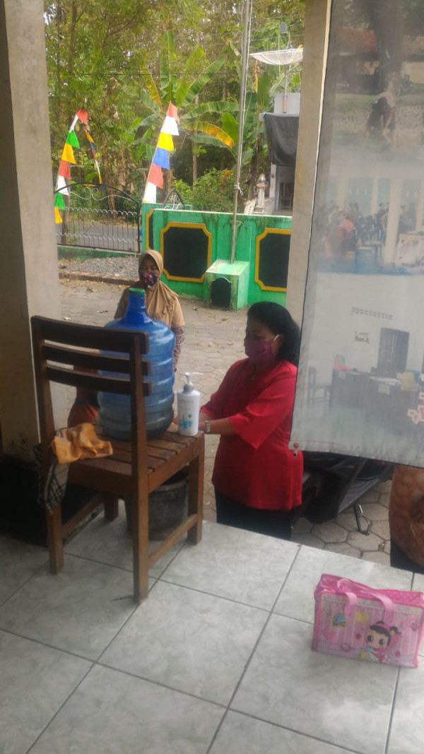 CTPS sebelum masuk ke ruang PKK