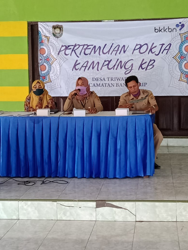 Sambutan Kelpala Desa Triwarno selaku pelindung Kampung KB Lestari