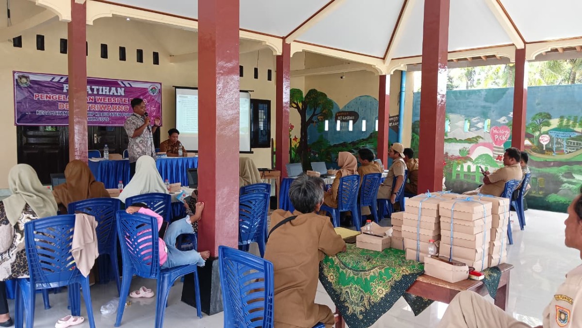 Pemdes Triwarno Gelar Pelatihan Pengelolaan Website Desa