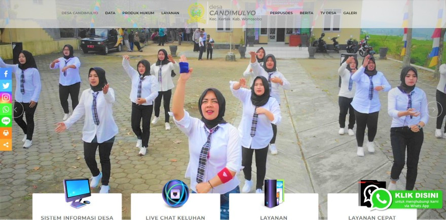 Senam Sehat Bersama Warga Candimulyo