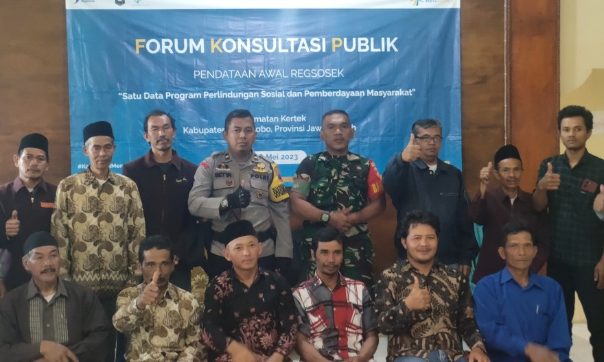 Forum Konsultasi Publik Pendataan Registrasi Sosial Ekonomi (Regsosek) Desa Candimulyo