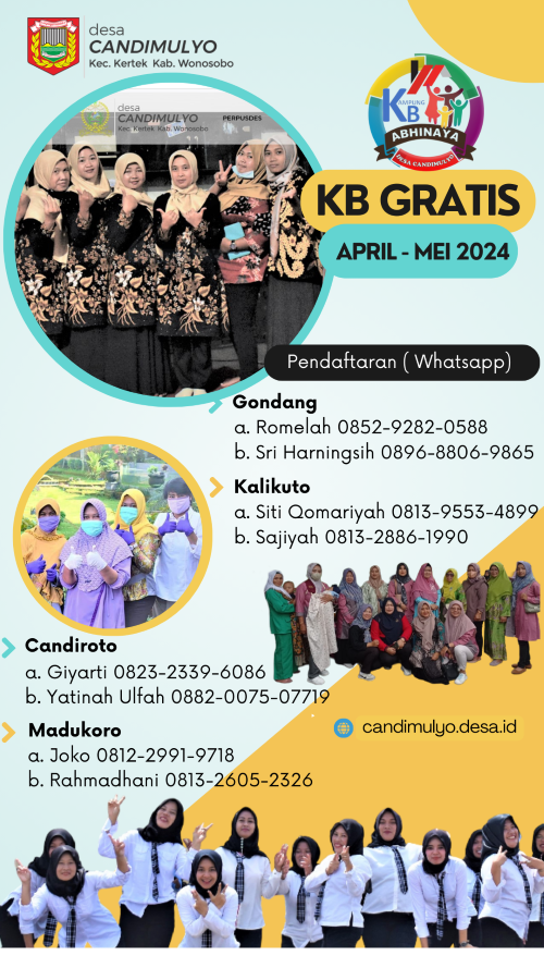 Pendaftaran Safari KB Gratis - April sampai dengan pertengahan mei tahun 2024