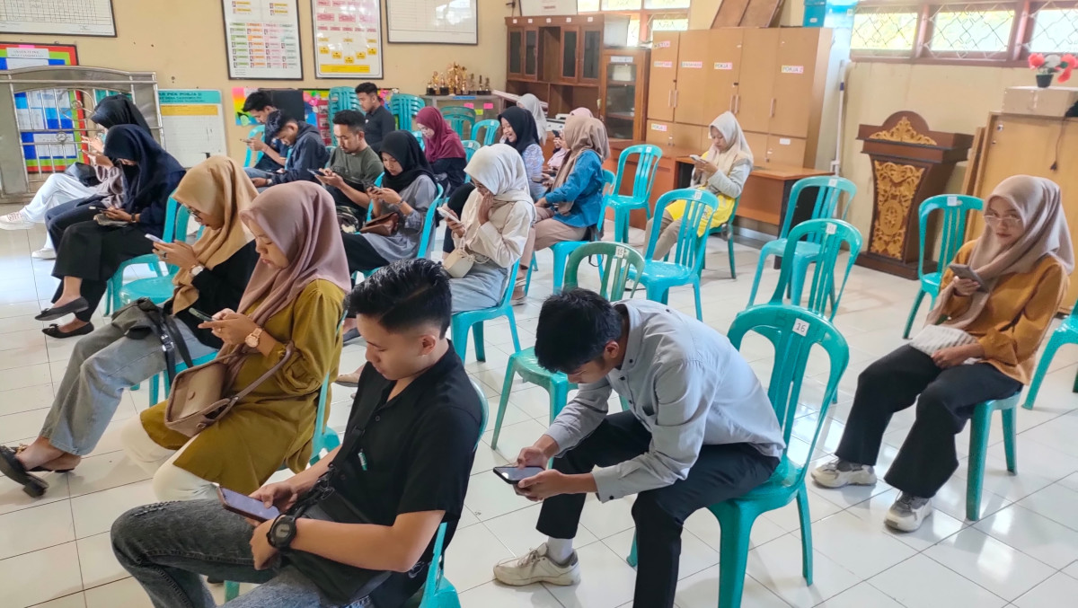 Pendaftar Pantarlih Desa Candimulyo 60 persen melebihi kuota, PPS melaksanakan ujian tertulis dan wawancara utuk penyaringan