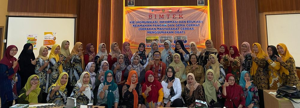 Bimtek KIE, Kemanan Pangan dan Gerakan Masyarakat Cerdas Menggunakan Obat