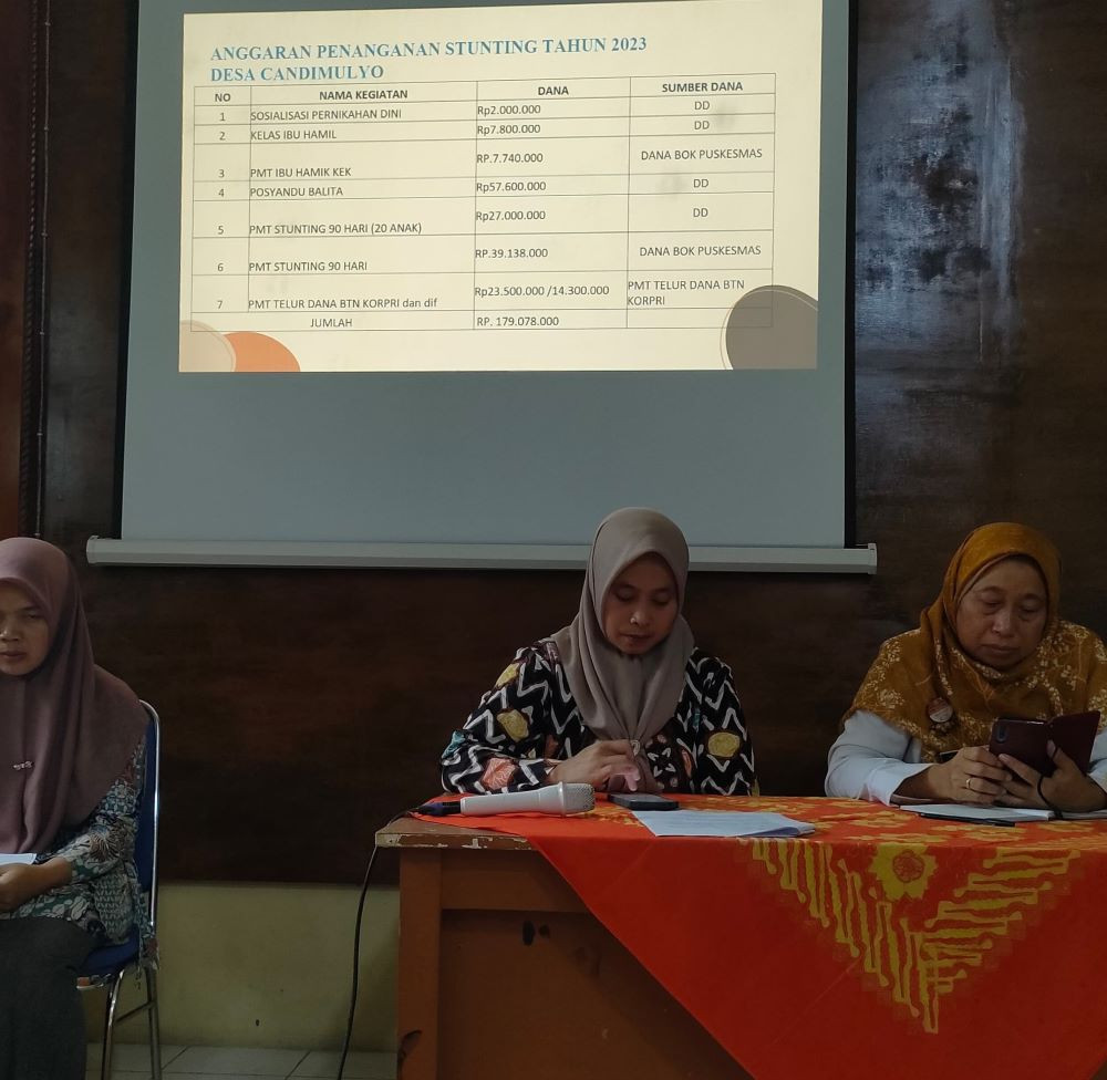 Rembug Stunting Desa Candimulyo - Komitmen Desa Intervensi New Zero Stunting