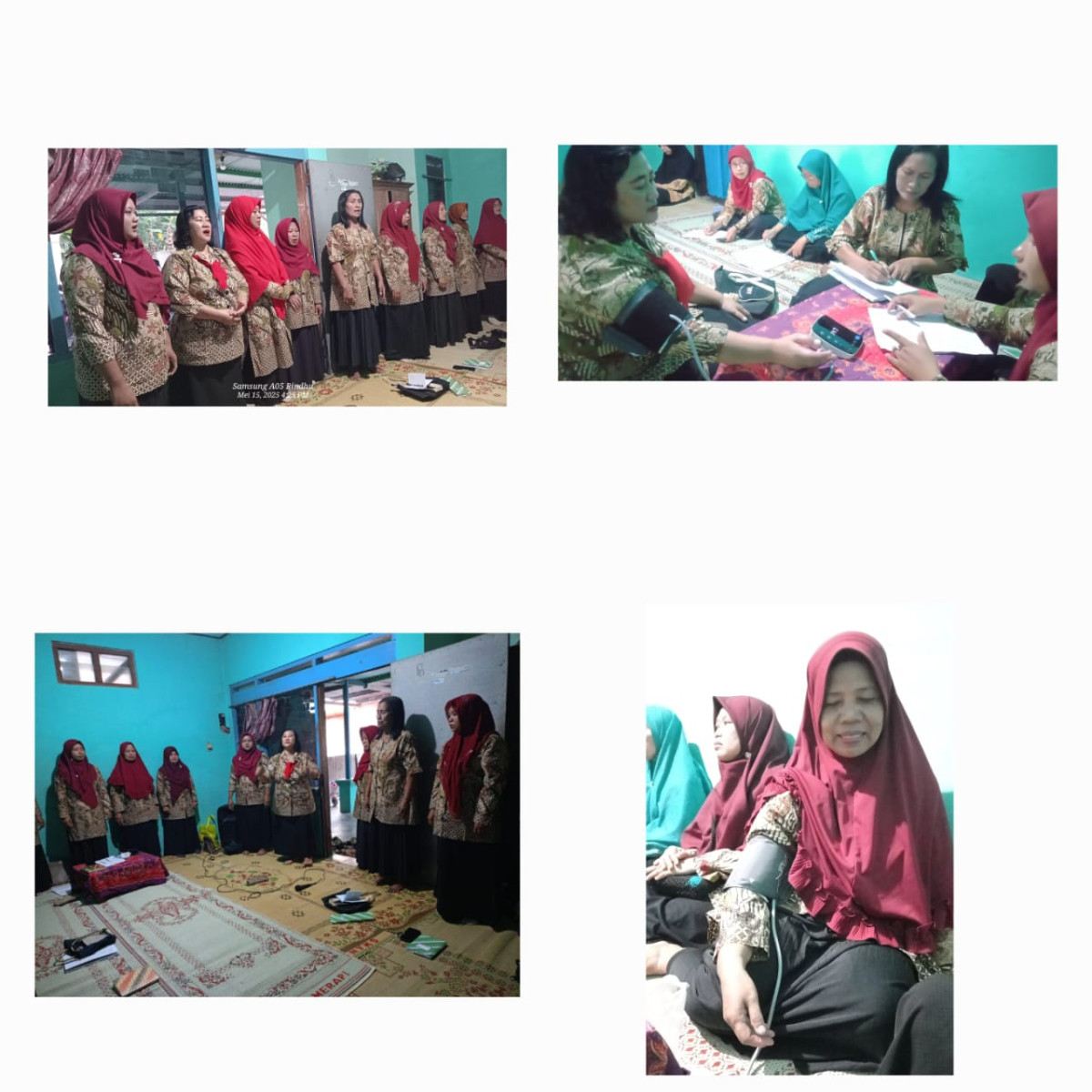 Laporan kegiatan Pertemuan PKK KADUS III dan Pengecekan Kesehatan di Desa Pandeyan