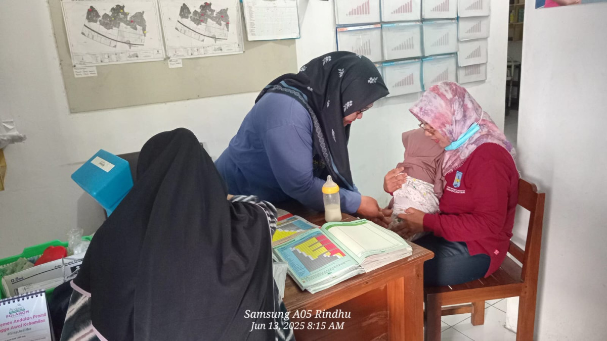 Kegiatan Imunisasi di PKD Desa Pandeyan