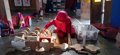 Membuat banguna dari balok Mandiri