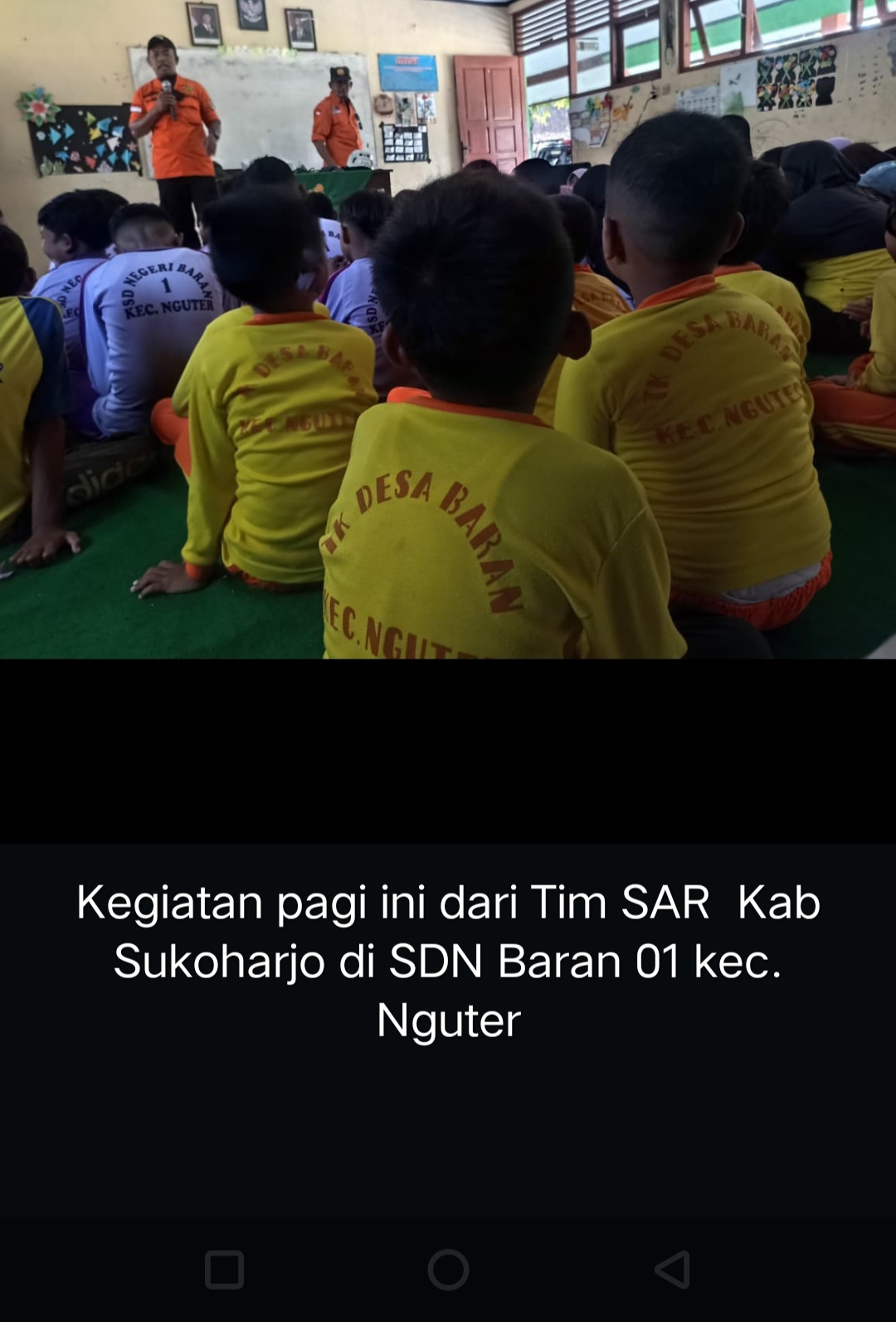 Edukasi TIM SAR Kab Sukoharjo