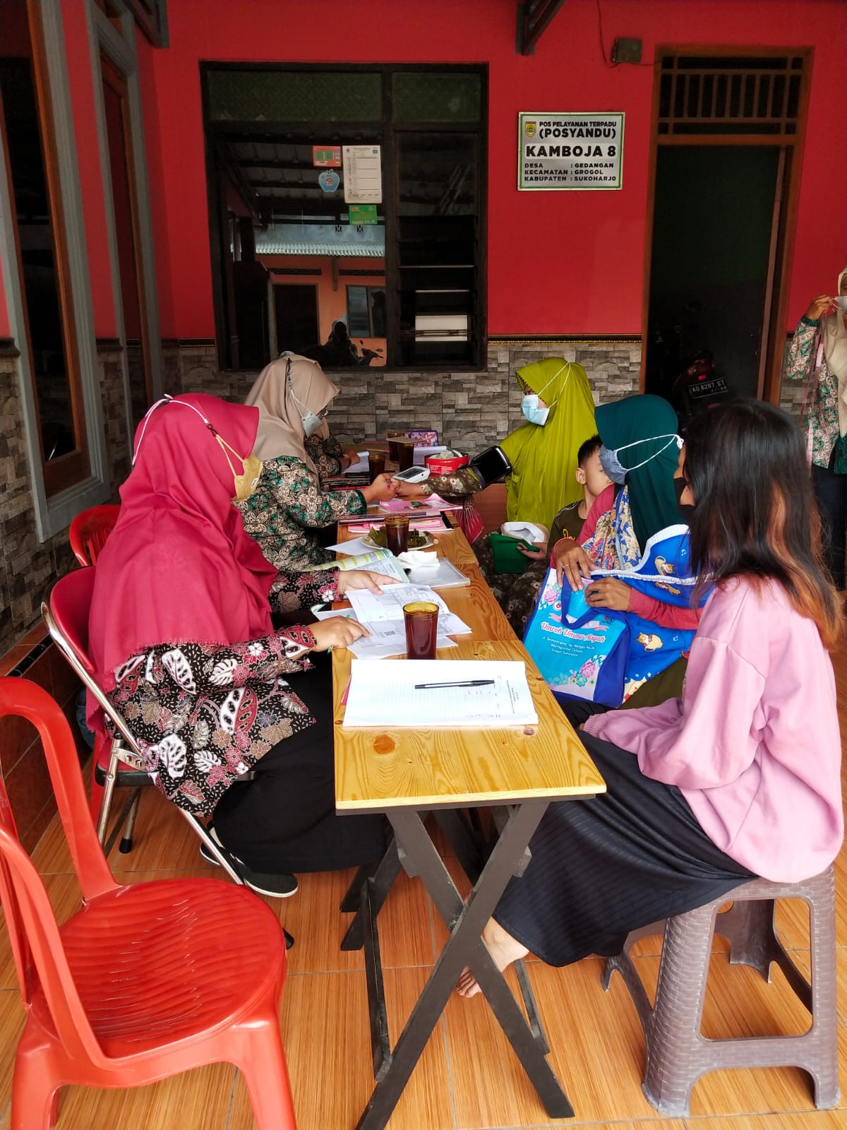 Posyandu Balita Kamboja 8 Dk Wangkah Desa Gedangan