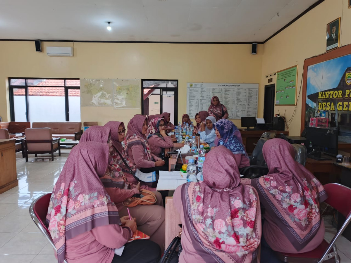 Rapat Pengurus Inti TP PKK Desa Gedangan Kecamatan Grogol
